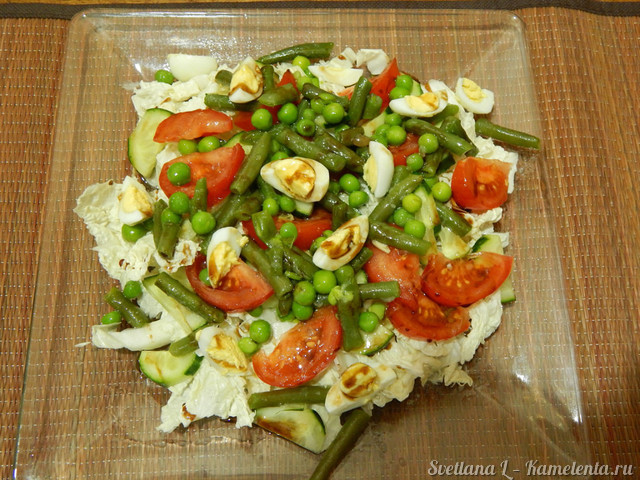 Рецепт салата со спаржевой фасолью
