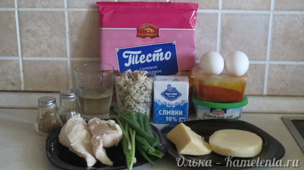 Приготовление рецепта Открытый пирог с курицей шаг 1