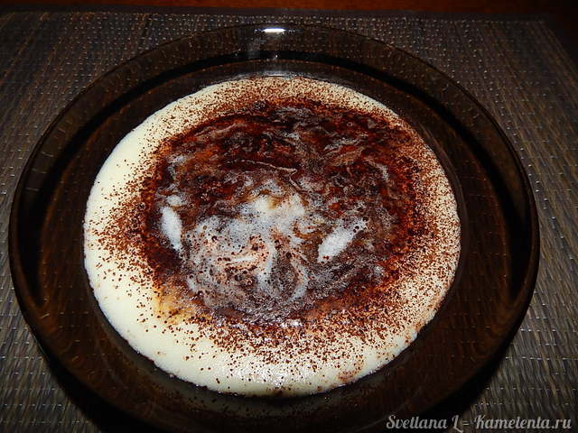 Рецепт нескучной манной каши с какао