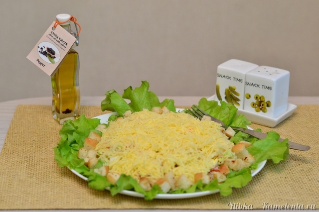 Рецепт салата с креветками