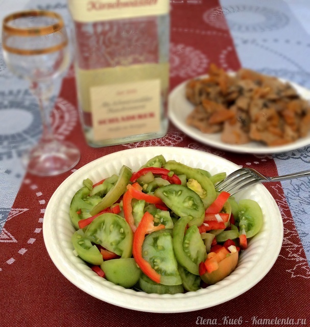 Рецепт салат из зеленых помидор