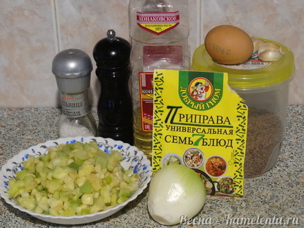 Приготовление рецепта Котлеты из зелёной  чечевицы с кабачком шаг 1