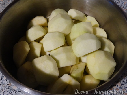 Приготовление рецепта Медово-яблочный сорбет шаг 2