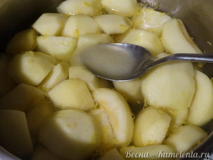 Приготовление рецепта Медово-яблочный сорбет шаг 6