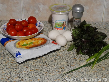 Приготовление рецепта Пирог с томатами &quot;Уходящее лето&quot; шаг 1