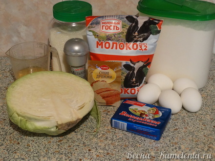 Приготовление рецепта Капустный пирог с молочной капустой шаг 1