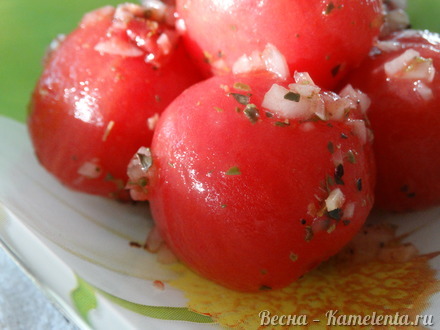 Приготовление рецепта Маринованные помидоры за 30 минут шаг 5