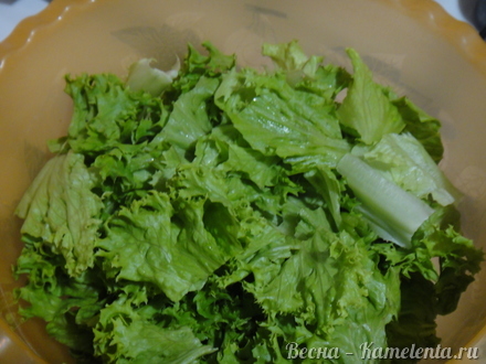 Приготовление рецепта Хрустящий салат с курочкой шаг 4