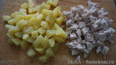 Приготовление рецепта Пирог с курицей и картофелем шаг 3