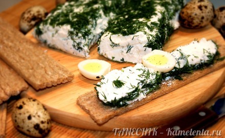 Приготовление рецепта Творожный сыр с зеленью шаг 7