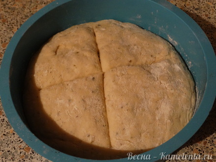 Приготовление рецепта Чесночный хлеб с травами шаг 9