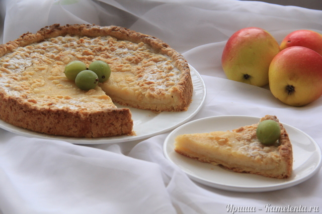 Рецепт пирога с яблочным кремом