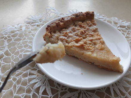 Приготовление рецепта Пирог с яблочным кремом шаг 7