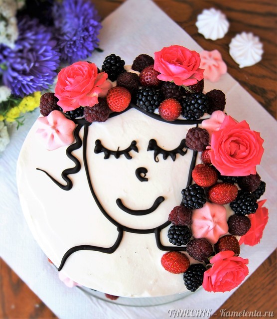 Рецепт торта &amp;#34;Молочная девочка&amp;#34; (Milch Mädchen) с йогуртовым кремом и фруктами-ягодами
