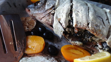 Фаршированная рыба вялеными томатами