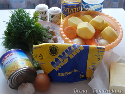 Приготовление рецепта Суп с клёцками и фрикадельками шаг 1