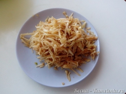Приготовление рецепта Яблочно-сырный скон шаг 4