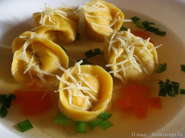 Рецепт tortellini с грибами и творожным сыром