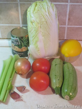 Приготовление рецепта Легкий овощной суп шаг 1