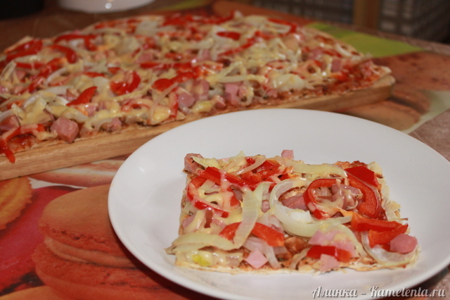 Рецепт пиццы из лаваша