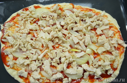 Приготовление рецепта Пицца лентяйка шаг 4