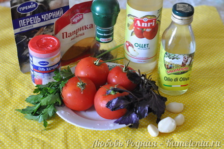 Приготовление рецепта Маринованные помидоры по-итальянски за 30 минут шаг 1