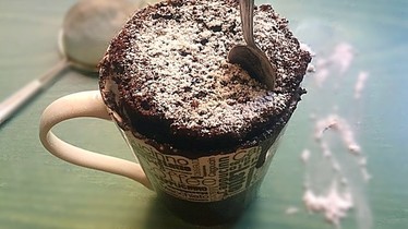 Рецепт Шоколадный кекс в чашке "за 3 минуты"
