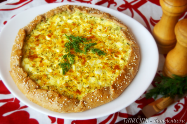 Рецепт галеты с яйцом и сыром