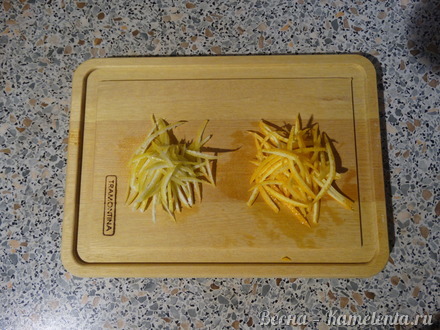 Приготовление рецепта Дуэт курочки и манго с тонкой ноткой апельсина шаг 4