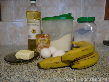 Приготовление рецепта Банановый пирог шаг 1