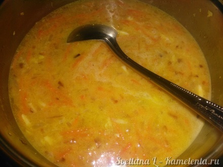 Приготовление рецепта Легкий суп из поленты шаг 5