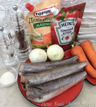 Приготовление рецепта Хек с овощами шаг 1