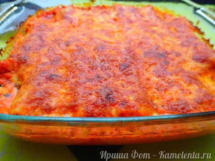 Приготовление рецепта Каннеллони со шпинатом, рикоттой и томатным соусом шаг 15