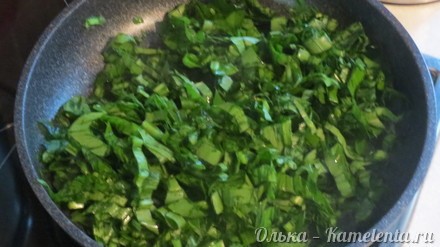 Приготовление рецепта Нежное клафути с черемшой и зеленым луком шаг 6