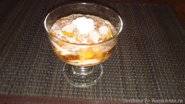 Рецепт рикотты с персиком и кофе