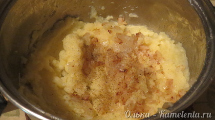 Приготовление рецепта Блинчики из рисовой бумаги с картофельным пюре шаг 5