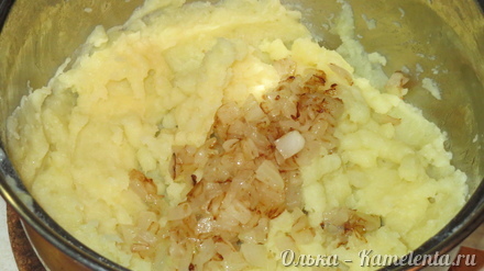 Приготовление рецепта Блинчики из рисовой бумаги с картофельным пюре шаг 4