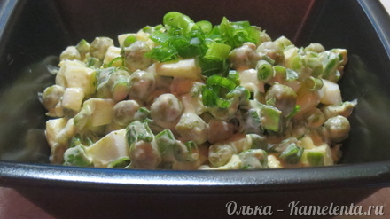 Приготовление рецепта Салат с зеленым луком шаг 5