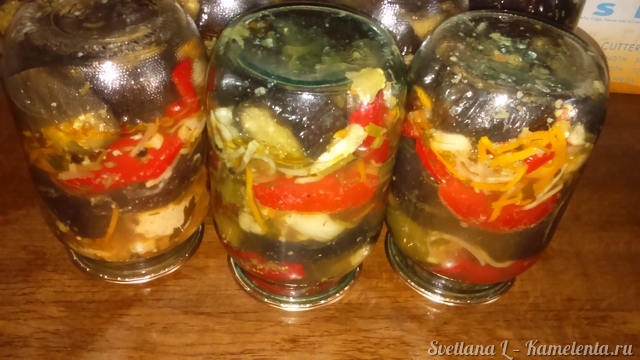 Рецепт баклажанов маринованных с цветной капустой и гогошарами