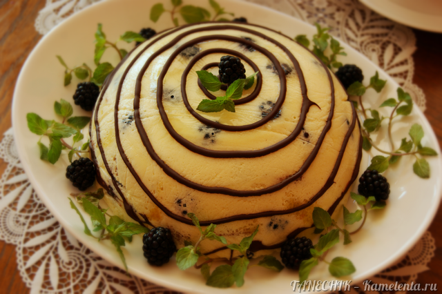 Приготовление рецепта Сливочно-бисквитный десерт с ягодами шаг 14