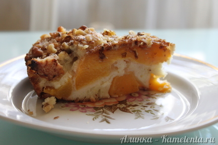 Приготовление рецепта Пирог с персиками шаг 12