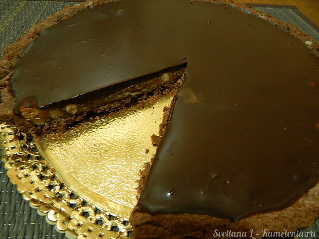 Рецепт шоколадно-карамельного тарта