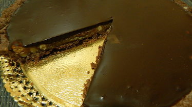 Шоколадно-карамельный тарт