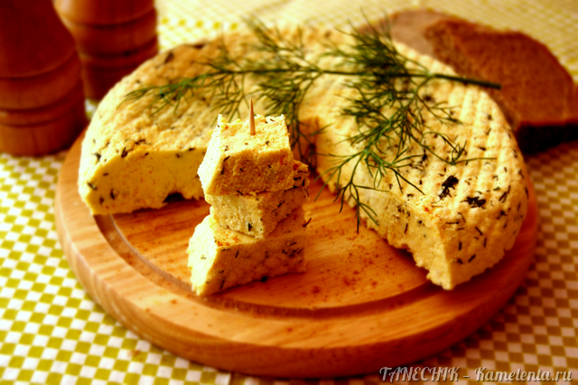 Рецепт домашнего сыра пряного с зеленью