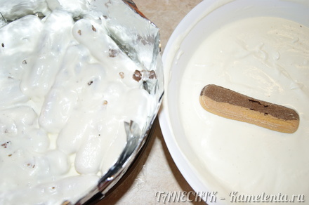 Приготовление рецепта Торт с савоярди и йогуртовым кремом шаг 6