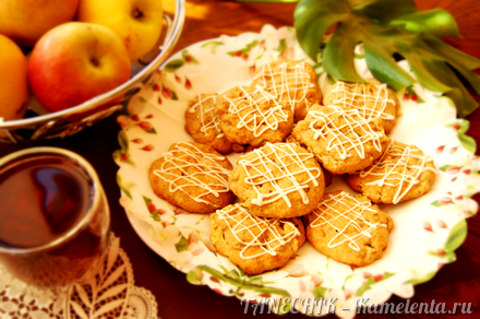 Приготовление рецепта Мягкое печенье с яблоками шаг 8