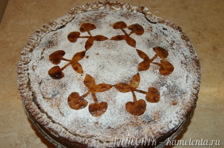 Приготовление рецепта Немецкий творожный пирог со сладкими вишнями шаг 14