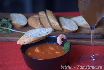 Приготовление рецепта Томатный суп с морепродуктами шаг 5