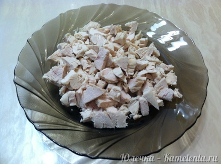 Приготовление рецепта Салат с курицей и грушами шаг 3