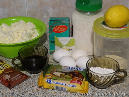 Приготовление рецепта Творожник шоколадный шаг 1